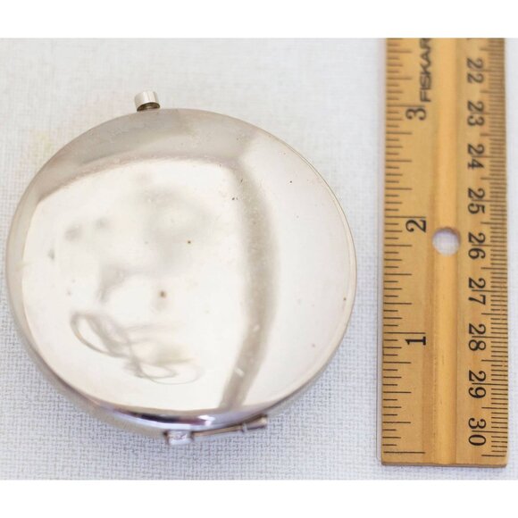 Vintage Intricate Floral Mirror Case, A14 - Picture 4 of 4